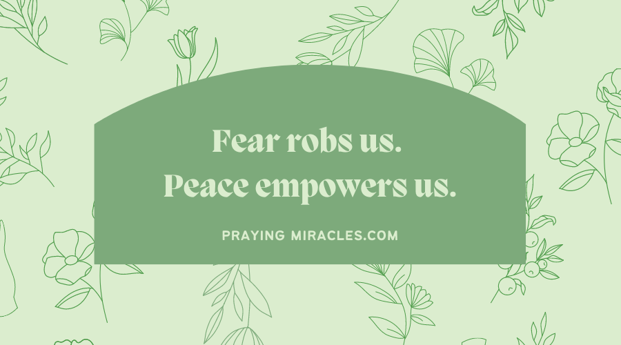 fear robs us
