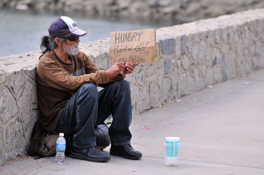homeless man