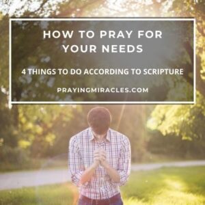 how to pray for your needs