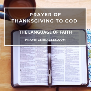 prayer of thanksgiving in the bible
