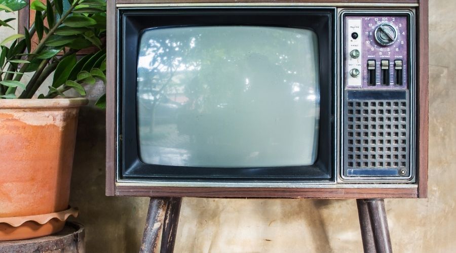 old TV set