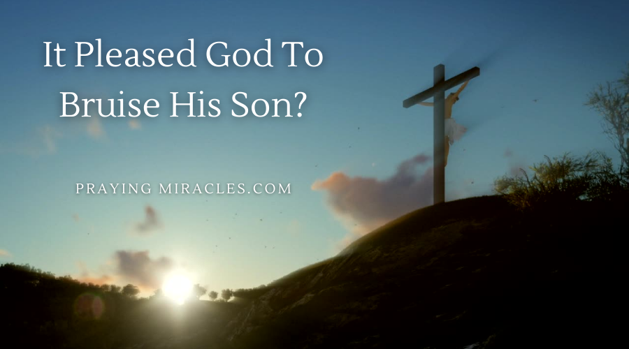 it pleased god to bruise his son for god so oved the world