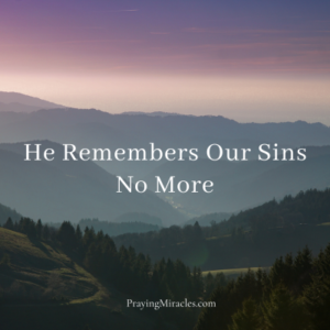 he remembers our sins